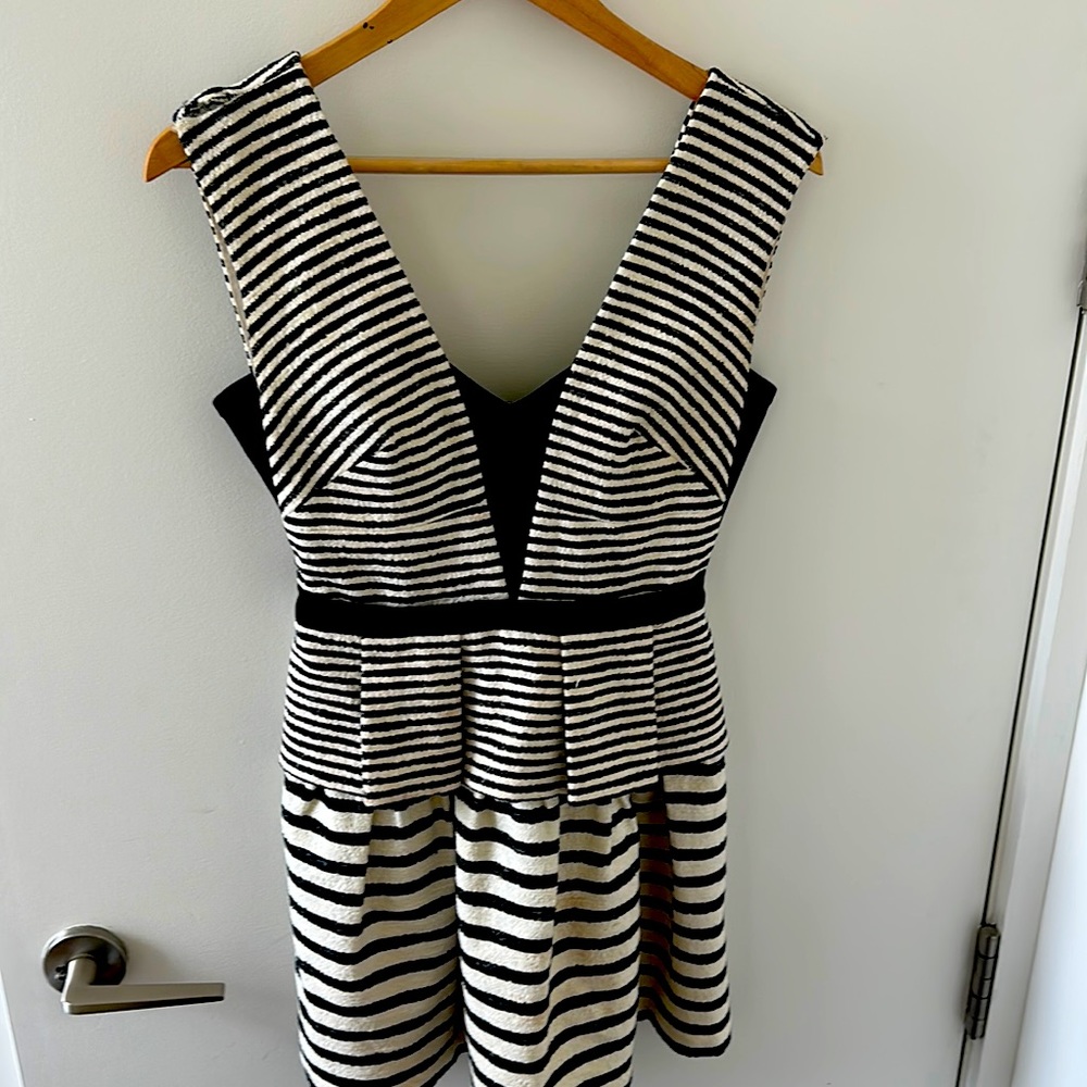 Bcbg mini striped dress